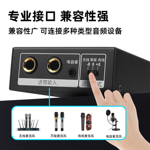 ZUU intelligent one-button fully automatic feedback suppressor anti-howling frequency shifter professional microphone home conference stage KTV conference room equipment FXB2.1 feedback suppressor three mode switching