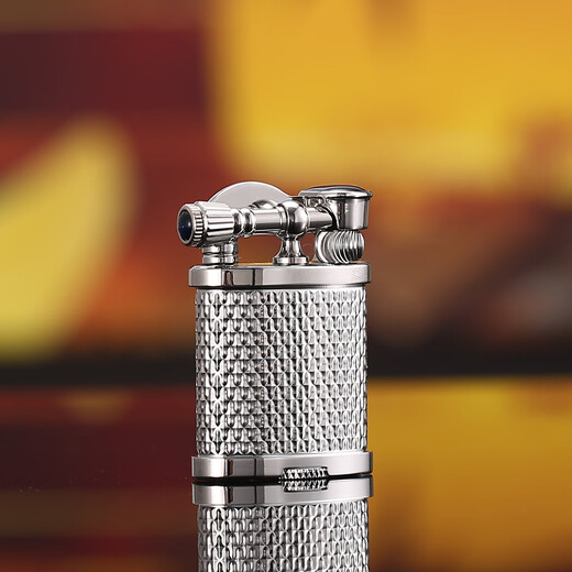 Maduro Italian Palace Lift Arm Lighter High-end Personalized Retro Windproof Kerosene Lighter Gift Box with Brass Movement Silver Set