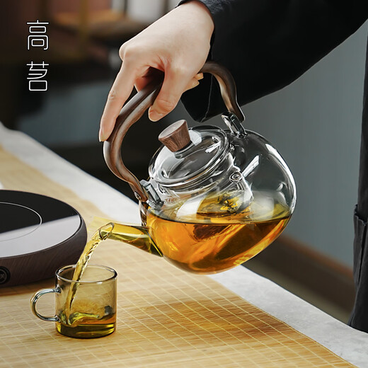 Gaoming electric ceramic stove glass teapot set household high temperature resistant tea kettle boiling tangerine peel special tea boiler tea stove special for tea drinking Moxiang pot + Kangming stove 1000ml