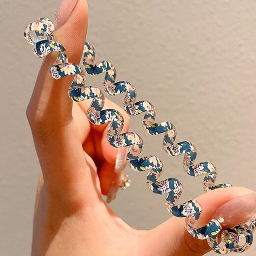 New style seamless phone cord hair tie high ponytail ball head durable hair tie high elastic small fresh hair tie FQ176-random color 2 pieces