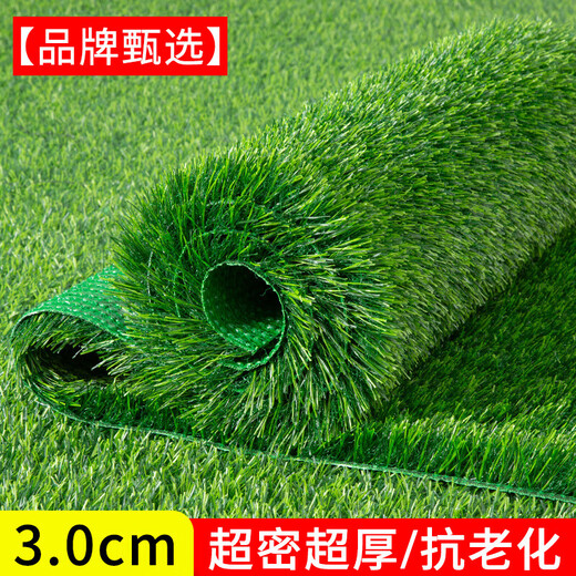 Fake lawn, simulated turf, green carpet, outdoor artificial plastic, artificial bionic outdoor insulating fence, football field, 2.5 cm thickened spring grass, 1 meter wide*9 meters long