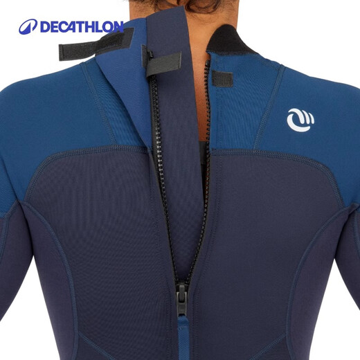 Decathlon diving suit men's jellyfish suit wetsuit 1.5mm one-piece surfing suit snorkeling swimsuit cold-proof suit dark navy M