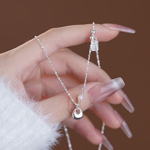Chaoyu S999 sterling silver necklace for women, national style solid fat fat brand necklace, pure silver light luxury niche high-end fashion clavicle chain, exquisite gift box, solid fat fat brand necklace, free test certificate