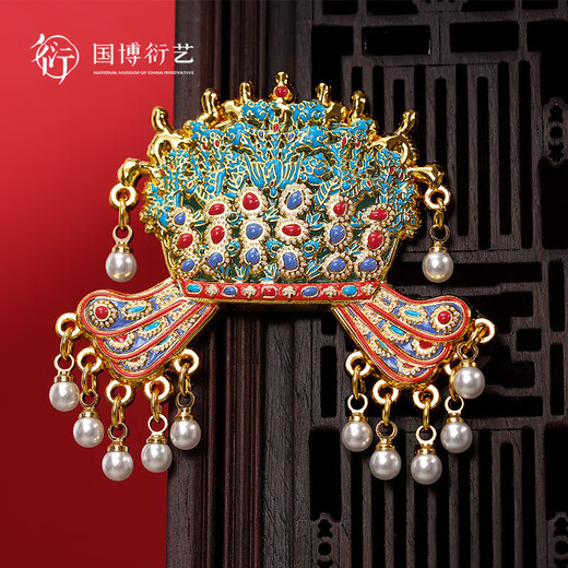 National Museum of China Empress Xiaoduan's Phoenix Crown Magnetic Badge Cultural and Creative Refrigerator Magnet National Expo Sends Birthday Gifts to Friends