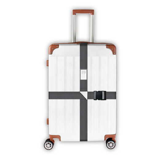 
Pangdonglai quality suitcase strap fixed belt cross packing with snap-on customs lock travel lever red white blue cross