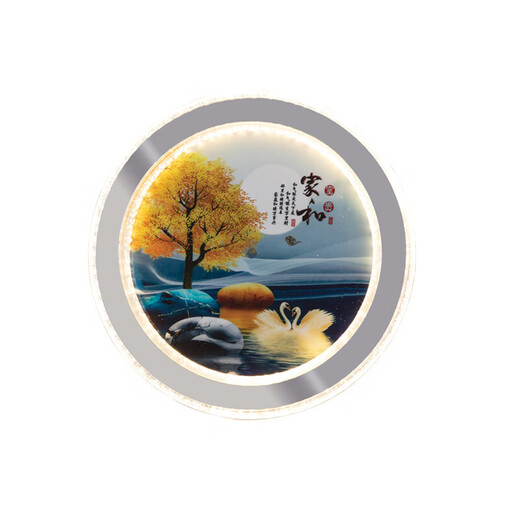 Yunmao wall light stair bedroom bedside light living room background wall mural light stair aisle creative decoration room 9898 blue swan-warm light-280mm