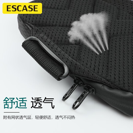 ESCASE Lycra waterproof running mobile phone arm bag sports mobile phone arm strap outdoor sports cycling mobile phone protective cover Apple Xiaomi Huawei Samsung Universal S02 Jazz Black