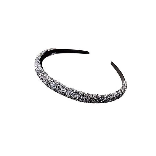 Rhinestone toothed anti-slip hair hoop for women, 2025 new style broken hair sorting artifact, face wash and hair pressure headband, hairpin, silver rhinestone headband, popular style