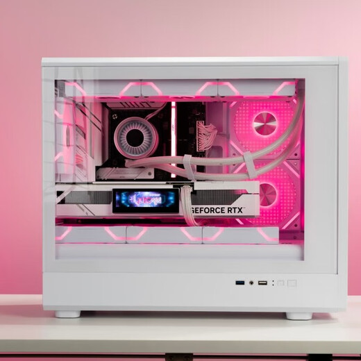 半岛铁盒（PADO）W6白色MESH网孔散热机箱 （支持MATX主板/玻璃侧透/钢网面板/独立电源仓/防尘网/支持4080显卡）白