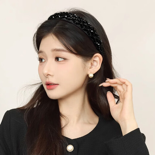 Xiangwan headband for women, high-end going out headwear, versatile hair-pressing headband, high skull headband, simple hairpin, exquisite headband