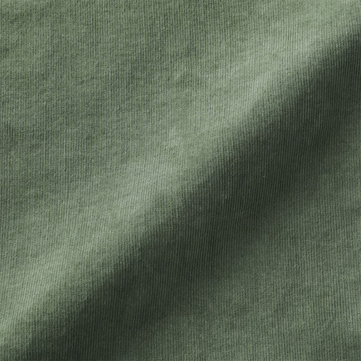 MUJI Women's Stretch Corduroy Lightweight Straight Pants Women's 25th Autumn Women's Clothing BE1Y5A5A Smoked Green L (165/70A)