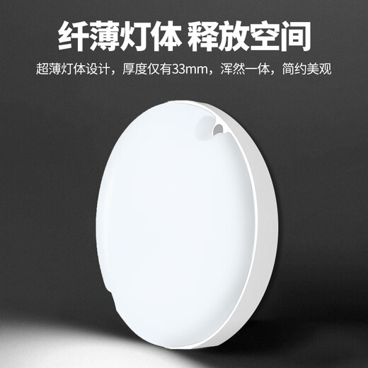 Beigong led wall lamp 20W round staircase balcony corridor outdoor IP65 waterproof ultra-bright ultra-thin ceiling lamp white light 6500K