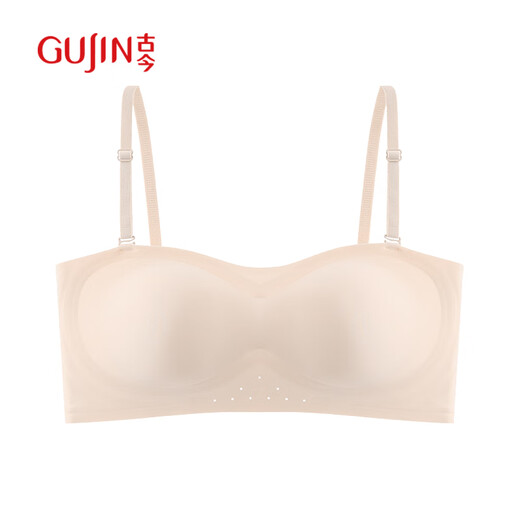 Ancient and modern (GUJIN) invisible underwear for women, strapless, chest-wrapped, tube top, non-slip, push-up, side breasts, beautiful back, big breasts, smaller, anti-sagging bra