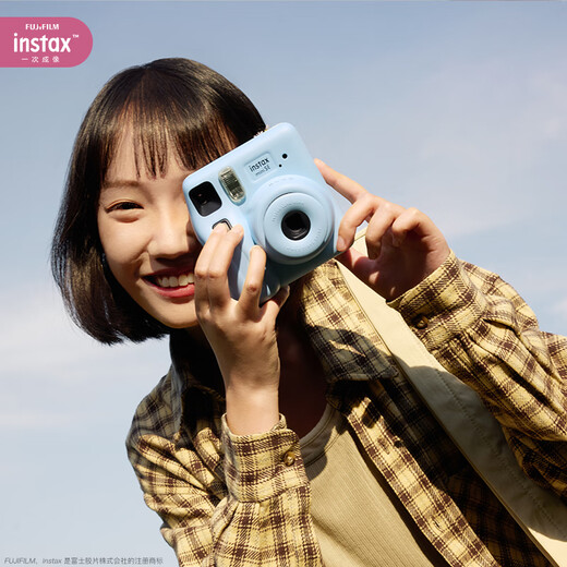 INSTAX Fuji instax instant camera miniSE (mini7+ upgrade) blue