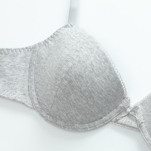 Findis shopping mall same style girls underwear cotton antibacterial glossy support thin cup soft support bra light gray LGY 70B