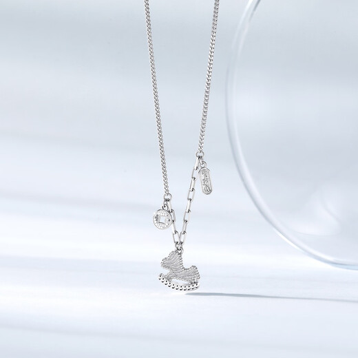 Chao Acer Get Rich Now Platinum Necklace PT950 Clavicle Chain Neck Ornament Year of the Horse and Animal Year Gift Price Chain length is about 40cm+, including labor costs 590 yuan 5.4 grams