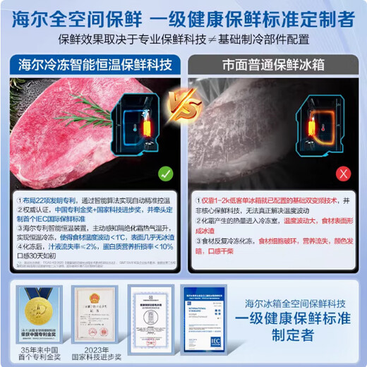 Haier Mailang 512L French style multi-door BCD-512WGHMD1BXHU1 with fully automatic ice making ultra-thin zero-embedded refrigerator BCD-512WGHMD1BXHU1