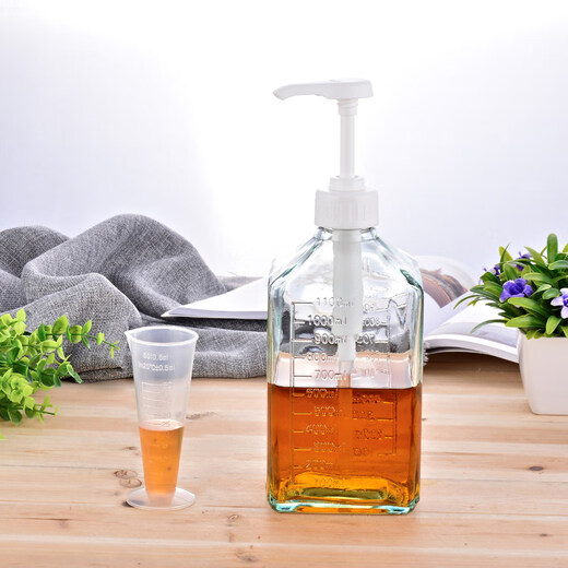 Venus squeeze bottle sugar pressure bottle press type fructose dispenser quantitative bottle cleaning and disinfection hand pressure bottle 1600cc + 10cc pressure head
