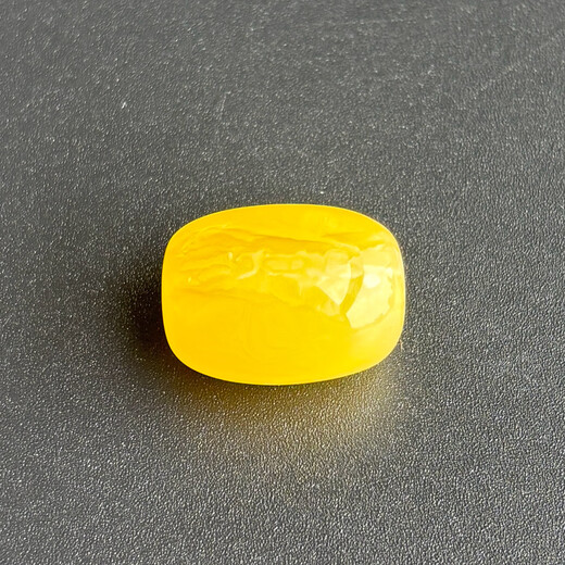 Yuzhi 1 item 1 certificate 1 shot natural raw ore Russian material unoptimized beeswax amber barrel beads transfer beads separated beads 3.76 g orphan G9937