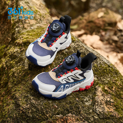 361 детская спортивная обувь 25 осенняя легкая амортизирующая спортивная обувь для мальчиков и девочек, дышащая уличная обувь с плотной сеткой синего цвета 31