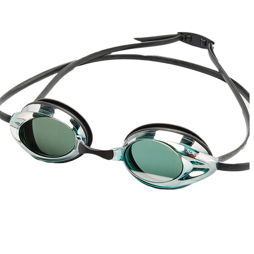 Speedo swimming goggles Speedo small frame swimming goggles high definition anti-fog waterproof training goggles racing swimming lake blue silver plated anti-fog agent + flat light