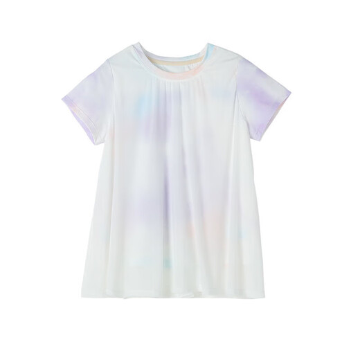 Princess Yuanyuan Girls Sun Protection Suit 2025 Summer New Children's Sports Two-piece Set Short-Sleeved Tops and Pants Children's Clothes Pink-Single T-shirt 110 cm