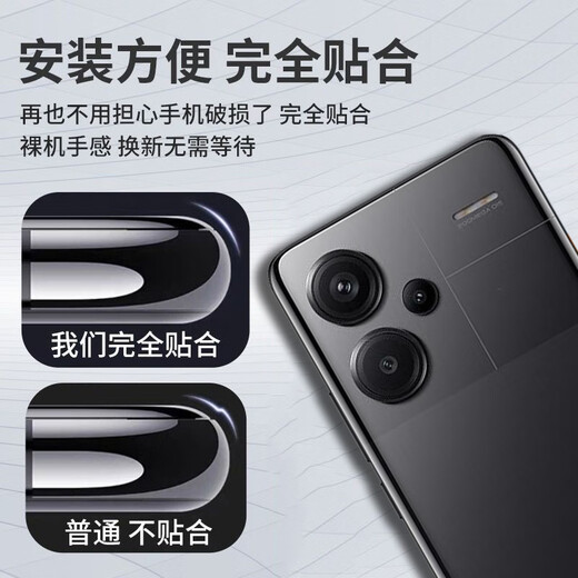 Suitable for redmi note13pro+ back cover glass mobile phone battery cover back shell rear screen shell NOTE13PRO+ mirror porcelain white fit_back cover