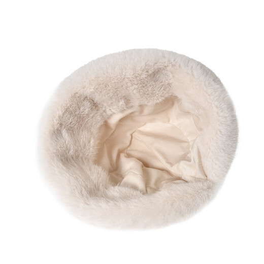 Kenmont cute plush windproof and warm fisherman hat for women with large head circumference, down coldproof ear protection and temperament basin hat km-5283