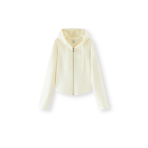 Semir [même style dans le centre commercial] Veste pour femmes pour femmes courte serré diminotant 2025 Automne Nouvelle veste à capuche de couleur unie Milky White 10501 S