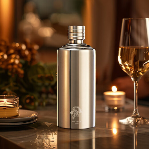 Snake wine bottle 316 stainless steel portable 1-5 Jin Jin equals 0.5 kg. Liquor cylindrical wine bottle empty bottle home car 1 Jin Jin equals 0.5 kg 316 stainless steel cylindrical wine bottle 500ml