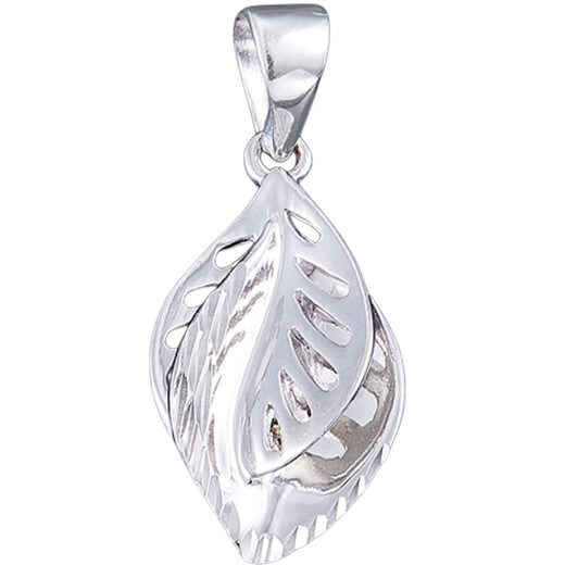 CHINA GOLD platinum pt950 double leaf pendant women's necklace Valentine's Day gift about 1.39g