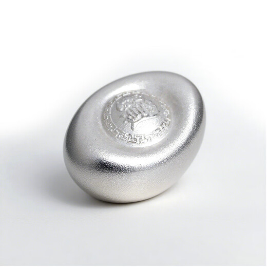 Pure bamboo pure silver 9999 silver ingot, solid sterling silver investment silver ingot, silver ornament with the word 