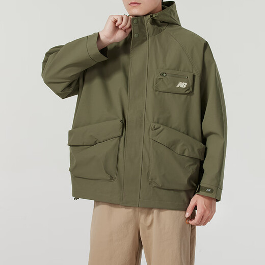 NEW BALANCE男装跑步健身训练运动服户外休闲防风夹克梭织外套 AMJ43309-DRC/主图款 L 175/96A