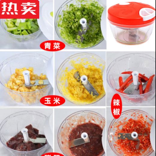 MZXM Japan imported quality household manual garlic mincing machine multi-functional hand-pulled vegetable shredder garlic machine cutting and pressing A* garlic mince small size +500+