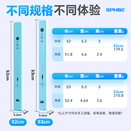 Xiaofengxian float box multifunctional portable mini fish float box luminous float complete set of fishing gear storage box anti-fall and pressure-resistant empty box ABS mini portable float box 52cm thickened explosion-proof