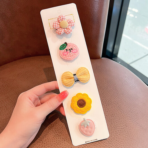 Gemeng baby hair clip full cloth bag baby hair clip does not hurt hair children girls hair clips girls cute hair accessories headwear