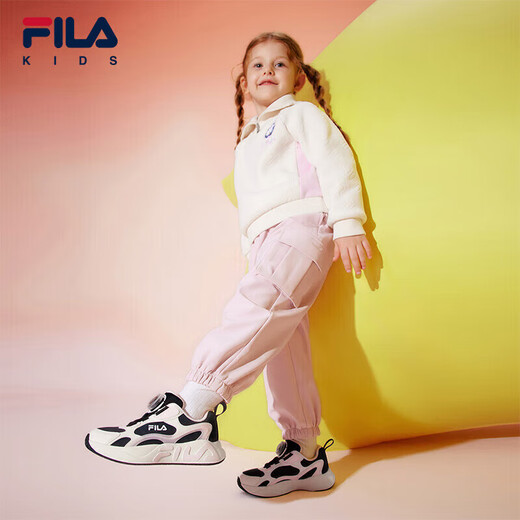 FILA Children's Shoes Running Shoes 2025 Winter Knob Buckle Sports Shoes for Boys and Girls