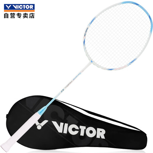 威克多（VICTOR）胜利羽毛球拍龙年全碳素高磅铁锤TK-HMRL EX/A/5U云峰白 穿线拍