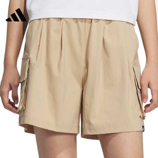 阿迪达斯（adidas）裤子女裤 2025夏季新款运动裤健身训练跑步锻炼舒适透气梭织短裤 JL9274 S