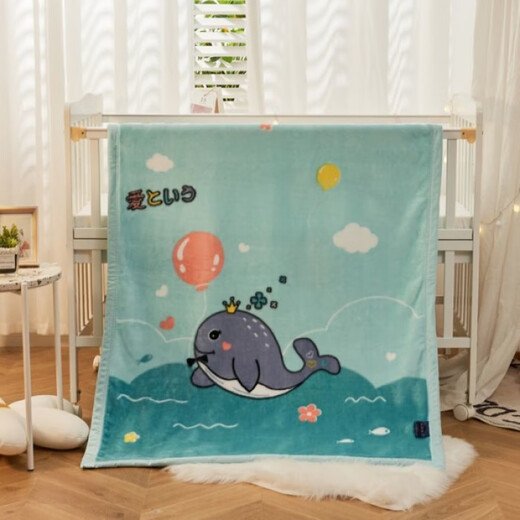 Ye Yu Kindergarten Quilt Baby Blanket Baby Cover Blanket Windproof Blanket Double-layer Double-sided Velvet Thickened Warm Autumn and Winter Blanket Large Bottle Powder 100x120 1.3Jin Jin equals 0.5kg Simple packaging for personal use