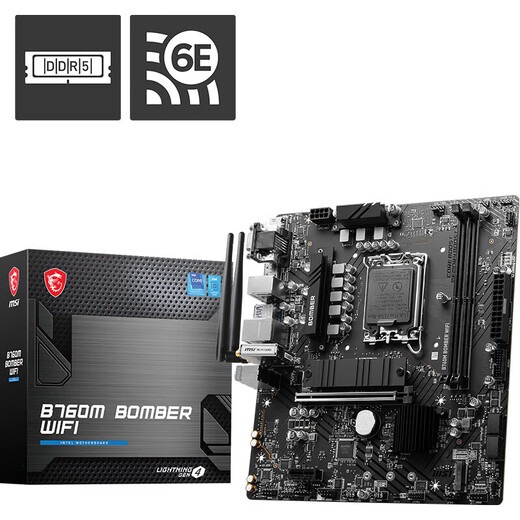 Das MSI-Motherboard H610M/B760M/Z790 unterstützt das Intel-CPU-Desktop-Computer-Motherboard B760M BOMBER WIFI DDR5 der Generation 12/13/14