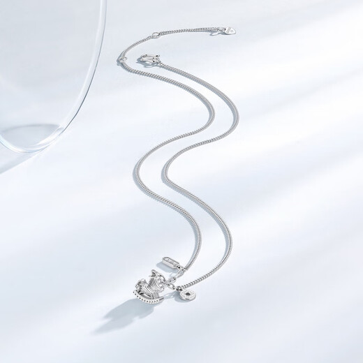 Chao Acer Platinum Necklace for Women, Get Rich Now, PT950 Set of Chains, Clavicle Chain Neck Jewelry Gift, Priced at RMB 590, 5.6g, Chain Length: Approximately 40cm + Extension Chain