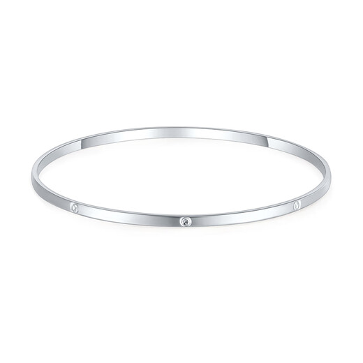 Mengjinyuan Platinum Bracelet PT950 Diamond Pattern Bracelet Platinum Bracelet Carved Bracelet Birthday Gift for Wife