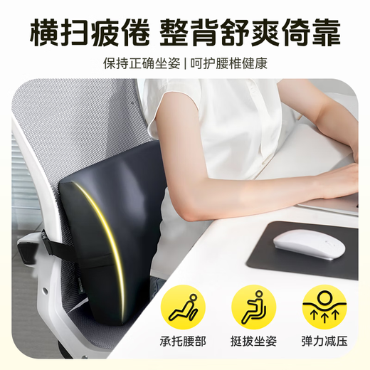 Wise Nation waist support lumbar pillow office waist support sedentary artifact lumbar support lumbar pad lumbar cushion car seat cushion back cushion