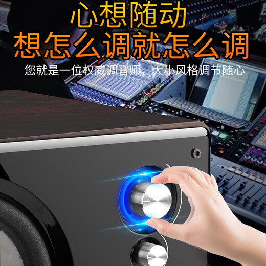 SANSUI 80B Heim-Bluetooth-Audio Heim-Surround-Theater-TV-Projektor Subwoofer Karaoke-Set Drei-Wege-Wohnzimmer Schlaggesang Multimedia-Desktop-Computer-Lautsprecher 80B verbesserte und erhöhte Version + kabelgebundenes Mikrofon