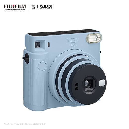 FUJIFILM Instax SQ1 Instant Imaging Camera Square Photo Paper Glacier Blue Package 1 Contains 40 sheets of white edge photo paper + peripheral accessories Official standard