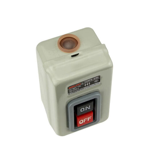 Delixi Electric (DELIXI) power snap switch CDP3-230 17A three-phase motor start stop button control switch BS211B
