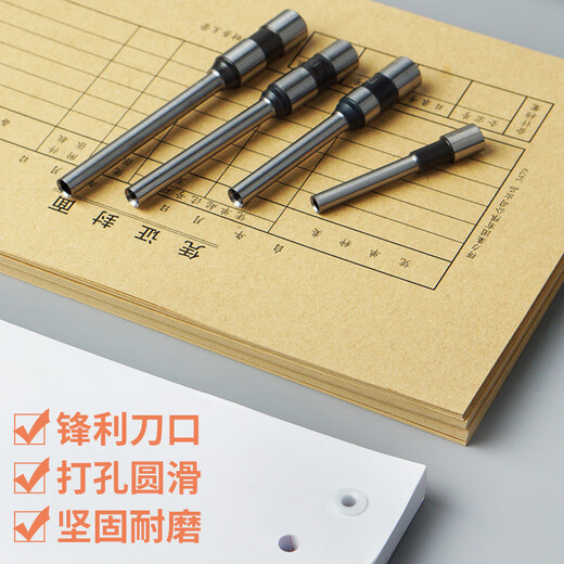 Verbinden Sie Yunmao Deli Drill Bohrer Bit Financial Accounting Voucher Nieting Rohrbindmaschinen-Bohrmesser Verbrauchsmesser Drill Punch Machine Loch Loch Hollow Messer