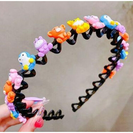 Children's hairband headband little girl anti-slip pressure hairpin headdress cute baby broken hair hair accessories girls hairpin 5 pack children's cartoon hairband style mixed hair