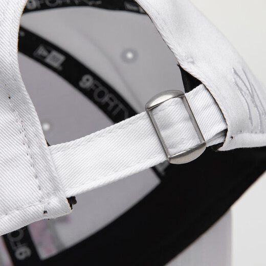 NEW ERA summer MLB NY cherry blossom embroidery trendy brand large label men's and women's hat curved brim baseball hat white S OFM